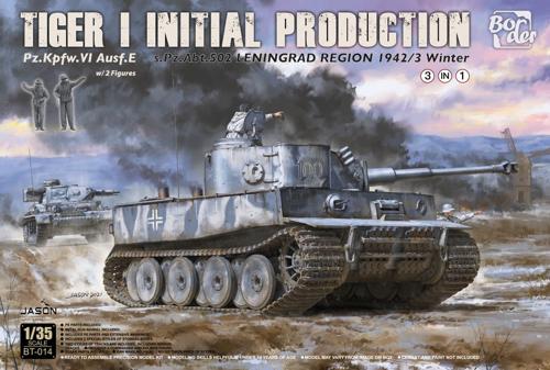 ■商品説明ボーダーモデル社からタイガーI 極初期型発売決定！1942/1943年　レニングラードで活躍した第502重戦車大隊 の タイガーI 極初期型をキット化！・メタル砲身付属・工具箱付属・コマンダーとソルジャーのフィギュア2体付属・車体番号100号車、3号車、123号車 3種類のスタイルを作ることができます■商品スペックメーカー：ボーダーモデル(ハセガワ)品番：BT014関連企業：ボーダーモデルスケール：1/35JAN：6971995748243■備考※輸入品の為、発送日が変更する場合があります。予めご了承下さい。