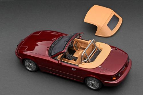 Eunos Roadster (NA) Burgundy (1/18 Scalej