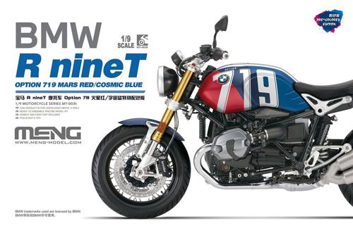 モンモデル 1/9 BMW R nineT オプション719 マーズレッド/コスミックブルー プレカラー MENMT-003t