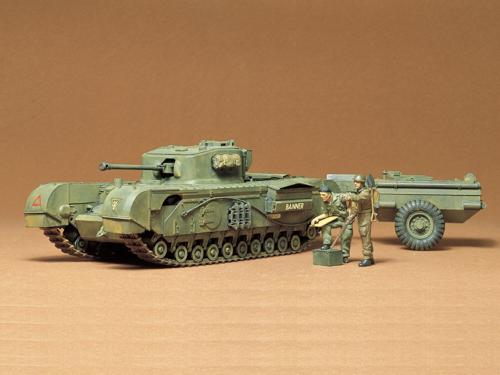 1/35 イギリス チャーチル クロコダイル戦車 プラモデル タミヤ