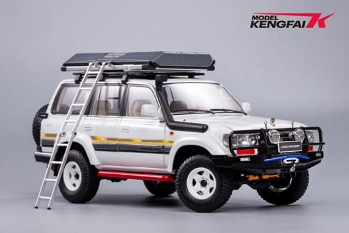 TK-KF032-4 KENGFAI 1/18 Toyota Land Cruiser VX-R iLC80j Refitted White