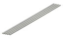 プラ=材料【グレー】 ハーフパイプ 3 x 6 mm 4本入