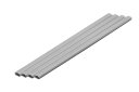 プラ=材料【グレー】 細長丸パイプ 5 x 10 mm 4本入