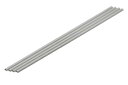 プラ=材料【グレー】 ハーフパイプ 2.5 x 5 mm 4本入