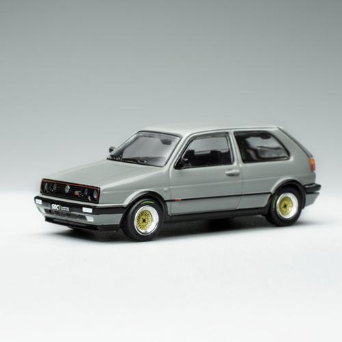 PR64-GFM2-GRY POP RACE 1/64 VOLKSWAGEN GOLF GTI MK2 GREY