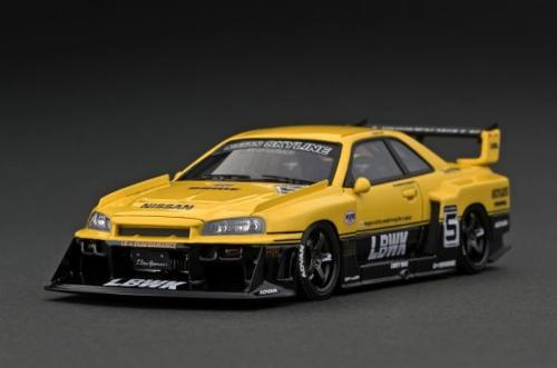 IG2849 COjbVf 1/43 LB-ER34 Super Silhouette SKYLINE Yellow/Black