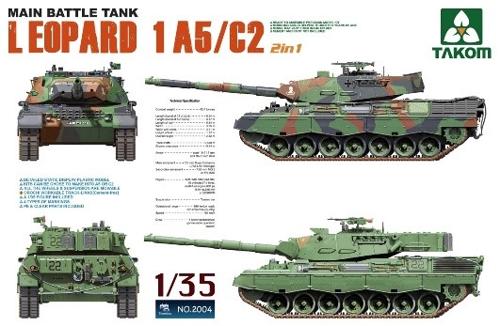 TKO2004 タコム 1/35 レオパルト1A5/C2 2in1