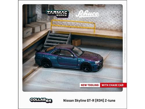 T64S-014-MNP ^[}bN[NX 1/64 Nissan Skyline GT-R R34j Z-tune Midnight Purple III