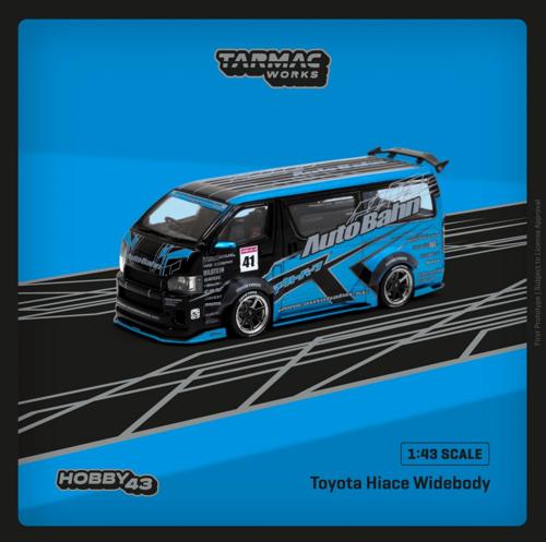 T43-024-BLU ^[}bN[NX 1/43 Toyota Hiace Widebody Black / Blue