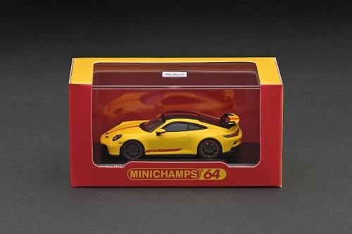 643061006 MINICHAMPS 1/64 Porsche 911 GT3 i992j 2021 - Racing Yellow