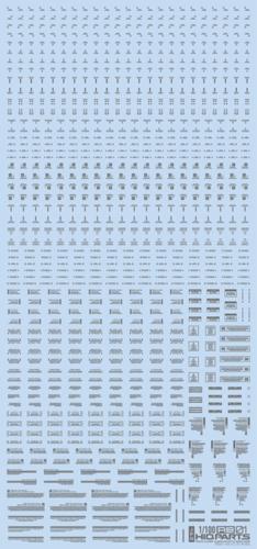 RB01-100OGR 1/100 ワンカラーグレー RB01コーションデカール(1枚入)