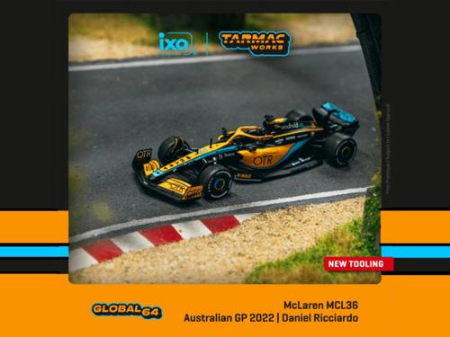 T64G-F041-DR1 ^[}bN[NX 1/64 McLaren MCL36 Australian Grand Prix 2022