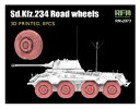 1/35 Sd.Kfz. 234/2 プーマ用ホイールセット(3Dプリンター製、8個入り)
