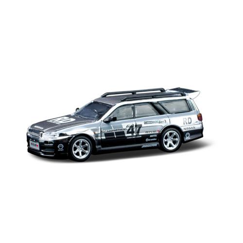 PR6400056 POP RABE 1/64 Nissan Stagea Chrome Silver