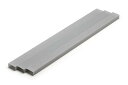 プラ=材料【グレー】 長方形パイプ 8 x 16 mm 3本入