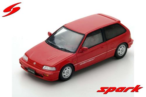 S5451 1/43 Honda Civic EF-3 Si 1987 - Red