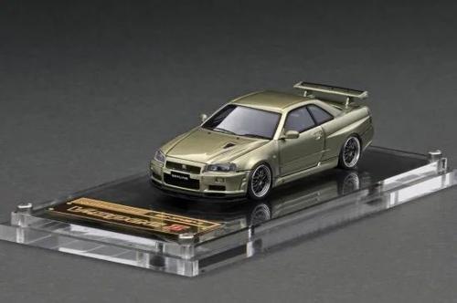 IG2940IGf 1/64 Nissan Skyline GT-R V-spec 2 iR34j Millennium Jade