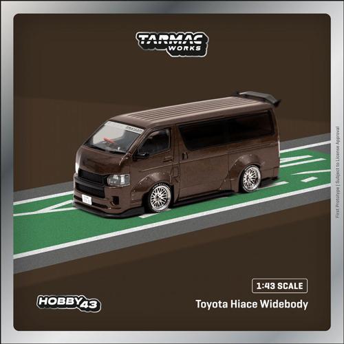 T43-024-BRN ^[}bN[NX 1/43 Toyota Hiace Widebody Brown