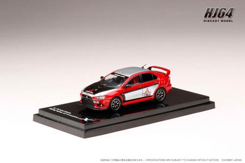 1/64 OH LANCER EVOLUTION 10 RALLIART COLOR (RED)