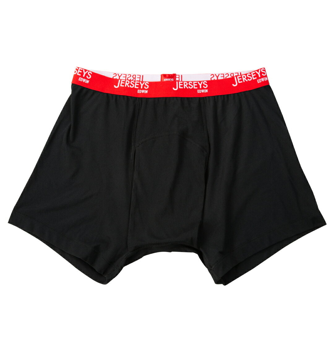 樂天商城 - EDWIN 大きいサイズ メンズ JERSYSストレッチフライスニットボクサーパンツ ブラック 3L 4L 5L 6L 8L