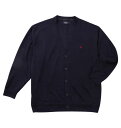 POLO BCS 大きいサイズ メンズ スムースポンチカーディガン ギフト 誕生日 クリスマス ネイビー 3L 4L 5L 6L 8L