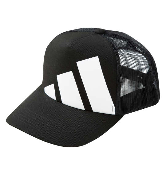 樂天商城 - adidas 大きいサイズ メンズ ツイル×メッシュトラッカーキャップ ギフト ブラック 4L