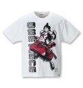 大きいサイズ メンズ ワンピース ワノ国編 ルフィ太郎 半袖Tシャツ ONE PIECE ホワイト (3L 4L 5L 6L 8L)