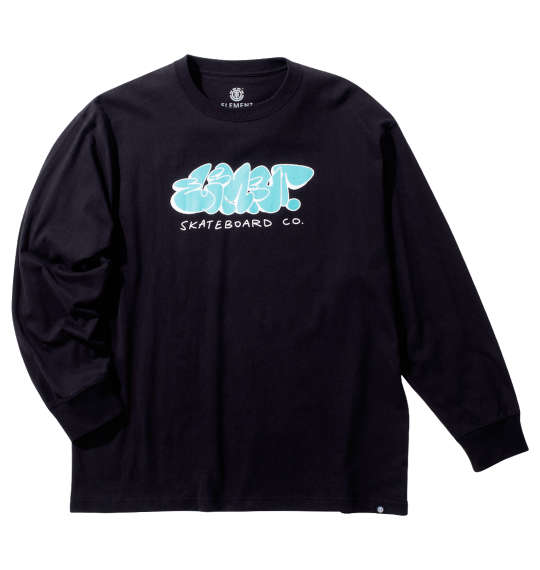 樂天商城 - 大きいサイズ メンズ TAG長袖Tシャツ ELEMENT ブラック 3L 4L 5L 6L