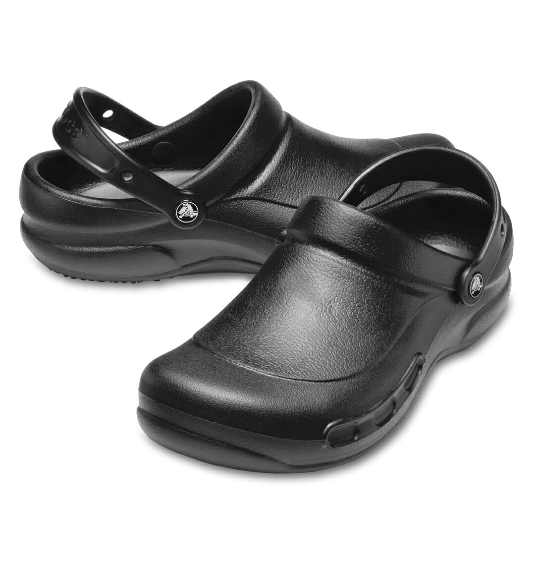 大きいサイズ メンズ CROCS サンダル(BISTRO WORK CLOG) (M12 M13 M14) (ブラック) サイズ適応甲幅(外寸)M1129M123012.1M133112.3M143212.7 商品説明 CROCSのサンダル(BISTRO WORK CLOG)です。■デザイン医療・介護現場や飲食店、厨房などで働く方のために設計されたワーククロッグ。つま先を覆うデザインと深めのヒールカップが、作業中の水はねや汚れから足元を守ります。シンプルながら機能性を重視したデザインで、さまざまな職場環境に対応します。■素材・機能・滑りにくい「クロックスロック」アウトソールを採用・全モールド構造で水や石けんで丸洗い可能・つま先を覆うクローズドトゥ仕様で足元を保護・厚みのある中足骨エリアが足の甲をしっかりガード・足裏にフィットするコンツアー型インソールを搭載・長時間の着用でも快適な「アイコニックコンフォート」仕様■使用シーン・飲食店のキッチンやホールスタッフの勤務時に・病院や介護施設などのヘルスケア現場に・清掃業や軽作業など立ち仕事の多いシーンに・長時間の勤務や作業時のワークシューズとして■その他【サイズについて】足の実寸のままのサイズをお勧めします。足のサイズが同じでも、骨格や肉付き、丁度良いと感じるサイズに個人差があるため、あくまでも目安としてください。 品質 甲:合成樹脂 底:合成ゴム 合成樹脂 カラー 2&nbsp;ブラック