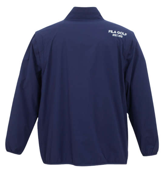 大きいサイズ メンズ 袖脱着裏メッシュストレッチブルゾン FILA GOLF ネイビー 3L 4L 5L 6L
