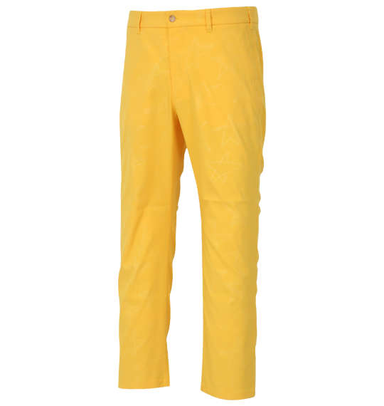 大きいサイズ メンズ エンボスストレッチツイルロングパンツ LOUDMOUTH ラウドマウス イエロー 100 105 110 115 120 130