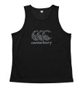 【新商品】canterbury 大きいサイズ メンズ トレーニングタンクトップ ギフト ブラック 4L 5L