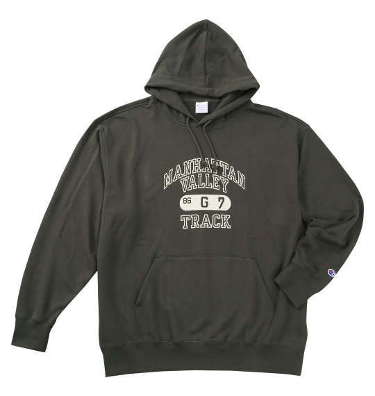 楽天大きいサイズのメンズ服 ミッド【新商品】Champion 大きいサイズ メンズ フーデッドスウェットシャツ オフブラック 3L 4L 5L