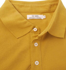 【新着商品!】大きいサイズメンズ鹿の子3段切替半袖ポロシャツTimelyWarning(イエロー)(3L4L5L6L)【あす楽対応】