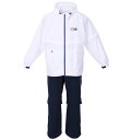 大きいサイズ メンズ レインウェアセット FILA GOLF ホワイト ネイビー 3L 4L 5L 6L