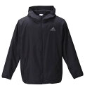 大きいサイズ メンズ ウーブンフードジャケット adidas ブラック 3XO 4XO 5XO 6XO 7XO 8XO