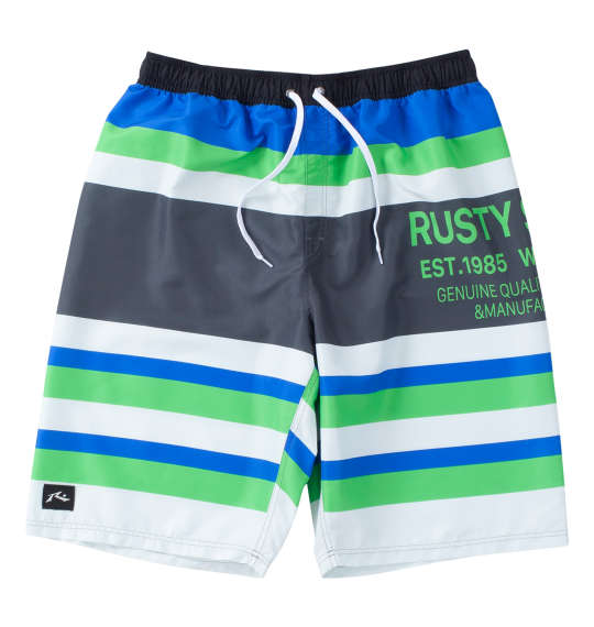 大きいサイズ メンズ マイクロツイルサーフパンツ RUSTY チャコールグレー 3L 4L 5L 6L