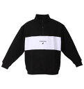 大きいサイズ メンズ 裏毛ハーフジップトレーナー KANGOL ブラック 3L 4L 5L 6L 8L(4)