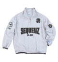 SEQUENZ 大きいサイズ メンズ 90sフレバハーフジップスウェット ギフト 誕生日 クリスマス アッシュグレー 3L 4L 5L 6L