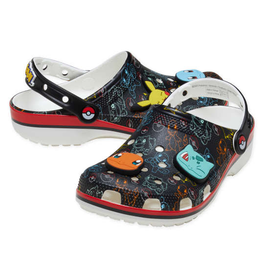【新商品】crocs 大きいサイズ メンズ サンダル(POKEMON PRINT CLASSIC CLOG) マルチ M12 M13