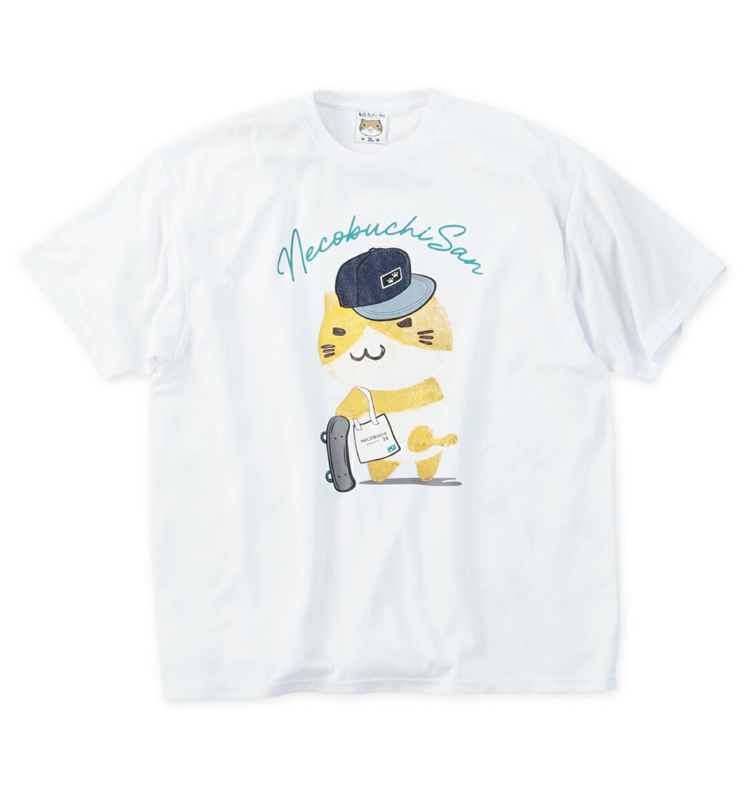 樂天商城 - 【新商品】NECOBUCHI-SAN 大きいサイズ メンズ DRYハニカムメッシュ半袖Tシャツ ホワイト 3L 4L 5L 6L 8L