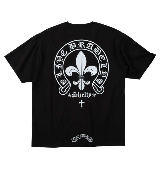 樂天商城 - SHELTY 大きいサイズ メンズ 天竺プリントポケット付半袖Tシャツ ギフト 誕生日 クリスマス ブラック×シルバー 3L 4L 5L 6L 8L