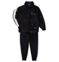 大きいサイズ メンズ ベロアセット KARL KANI ブラック 3L 4L 5L 6L 8L