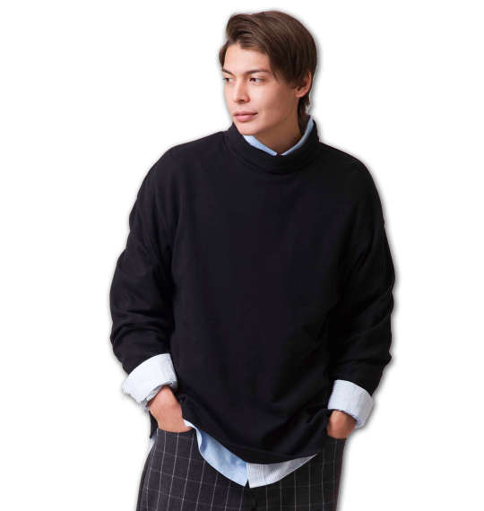 樂天商城 - 大きいサイズ メンズ タートルネック長袖Tシャツ Mc.S.P ブラック 3L 4L 5L 6L 8L