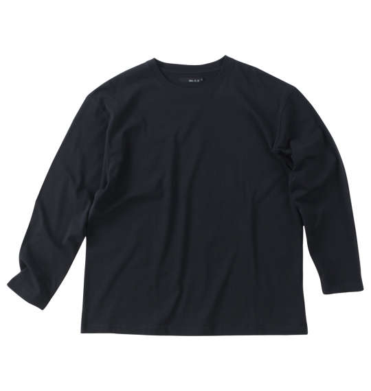 大きいサイズ メンズ 長袖Tシャツ Mc.S.P ブラック 3L 4L 5L 6L 8L