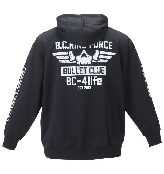 大きいサイズ メンズ BULLET CLUB「RING FORCE」フルジップパーカー 新日本プロレス ブラック 3L 4L 5L..