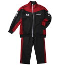 【新商品】SOUL SPORTS×新日本プロレス 大きいサイズ メンズ 長袖ジャージセット ギフト 誕生日 クリスマス ブラック×レッド 3L 4L 5L 6L