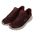 【新商品】SKECHERS 大きいサイズ メンズ スニーカー(SLIP-INS GLIDE-STEP) ギフト バーガンディ 30 31