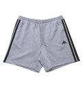 【新商品】adidas 大きいサイズ メンズ ESS 3STスウェットハーフパンツ ギフト ミディアムグレーヘザー 4XL 5XL(4)