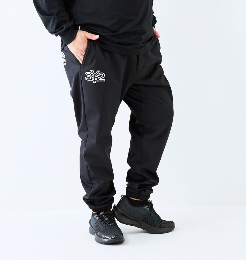 楽天大きいサイズのメンズ服 ミッド【新商品】SY32 by SWEET YEARS 大きいサイズ メンズ 3レイヤーフリースライニングジョガーパンツ 暖パン スウェットパンツ ブラック 3L 4L 5L 6L